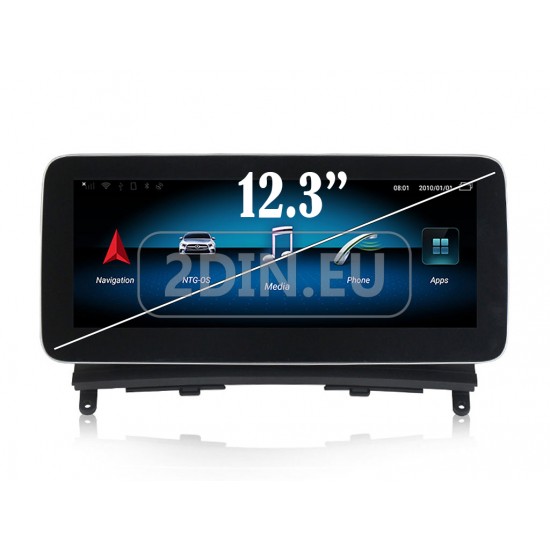 MERCEDES C-Class W204 - 12.3" МУЛТИМЕДИЯ / Навигация android 16 CPU:8-CORE, RAM:4GB, ROM:64GB